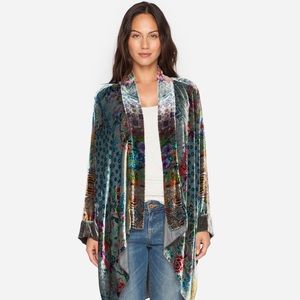 Johnny Was “Lotte” Velvet Kimono Cardigan
